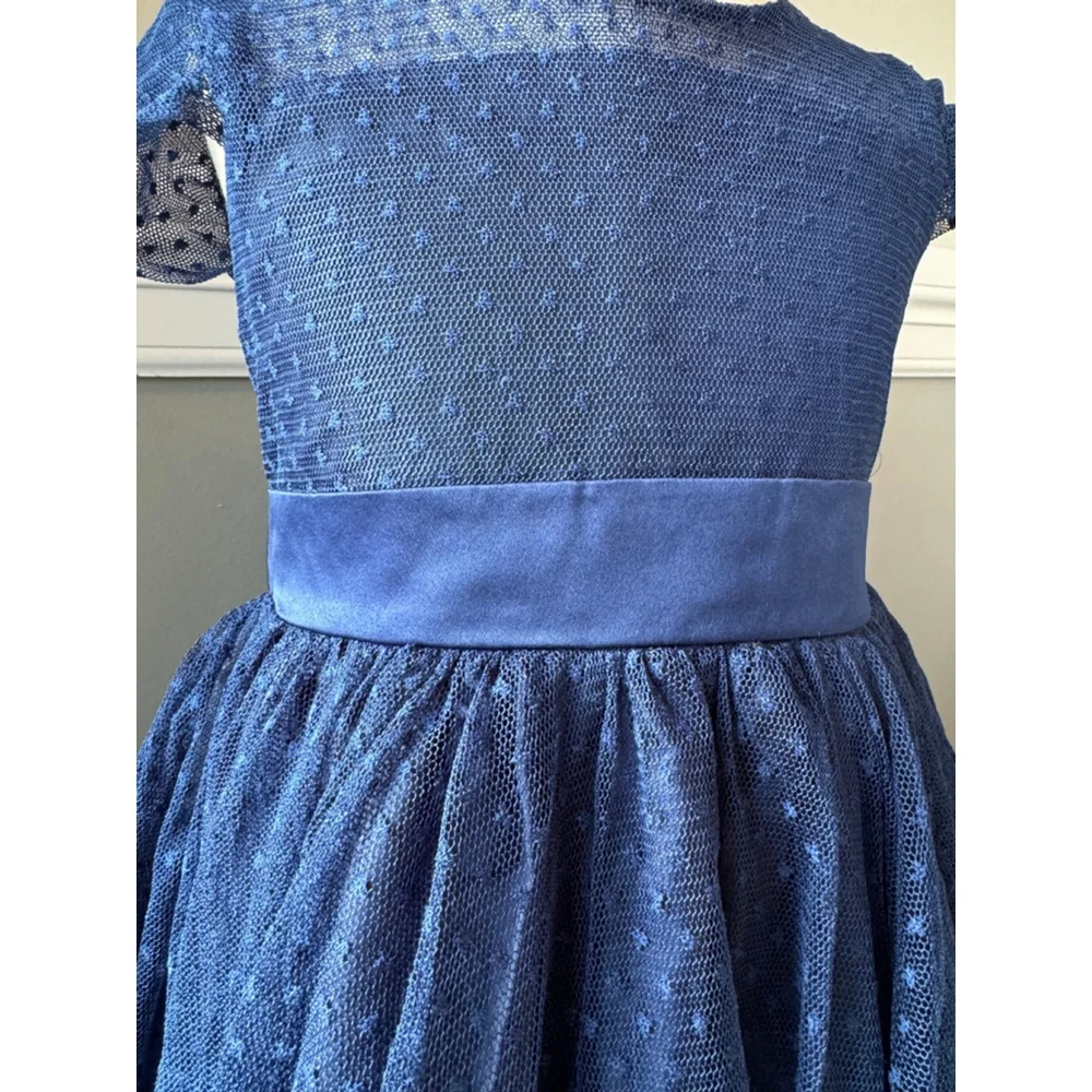 Biscotti Collezioni | Girls' Navy Blue Formal Dress | Size 6